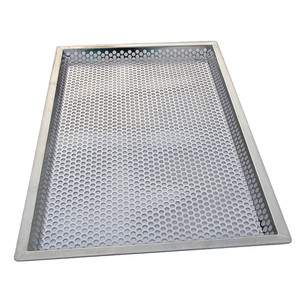 Plateau de séchage perforé en acier inoxydable 304 industriel, utilisation alimentaire et pharmaceutique, four à circulation d'air chaud, grille/plaque de cuisson - Product Image 1