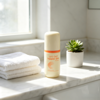 Flacon de lotion en verre vide de haute qualité 50ml 100ml, flacon pompe cosmétique en verre transparent givré, impression personnalisée, emballage pour soins de la peau