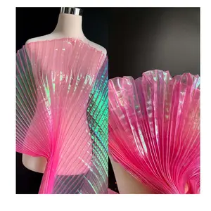 Ткань из органзы, костюм, дизайн, tessuto Organza sirena, Русалка, морщинистая органза, ткань