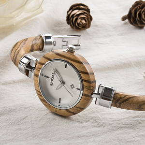 Nuevos Relojes de Cuarzo Naturales y Únicos para Mujer, con Logotipo Personalizado de Lujo, Relojes Mecánicos de Madera Hechos a Mano para Mujer - Product Image 5