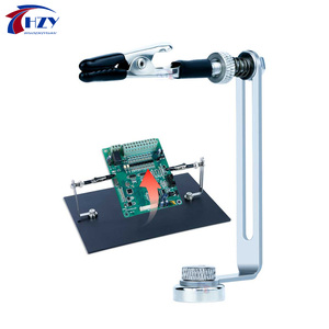 Abrazadera de componente <span class=keywords><strong>PCB</strong></span> HZY, rango de 1-3mm, durabilidad de Metal giratoria de 360 °, adecuada para reparación de teléfonos móviles, fijación de placa base - Product Image 1