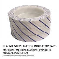 Ruban indicateur chimique en gros pour autoclave, pour stérilisation à la vapeur haute température, changeant de couleur, avec papier d'emballage