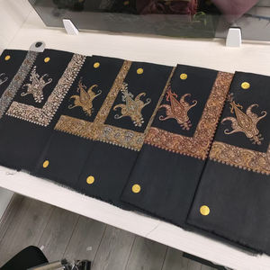 <span class=keywords><strong>Yeman</strong></span> Arabia Saudita Hombres Bordado al aire libre Shemagh Cuello Peso ligero Desierto árabe Keffiyeh Bufanda Yashmagh - Product Image 1