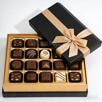 Maßgefertigte Umweltfreundliche Schokoladen-Geschenkbox aus Hartpappe Zweiteiliges Design mit Goldener Schleife Luxuriöse Baby-Nahrungsmittel-Geschenkverpackung