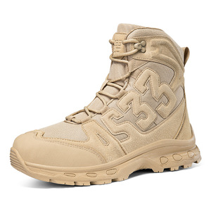 Bottes tactiques DF22 AS33 2718 en mesh, hautes, respirantes, toutes saisons, couleur beige, pour la randonnée - Product Image 1