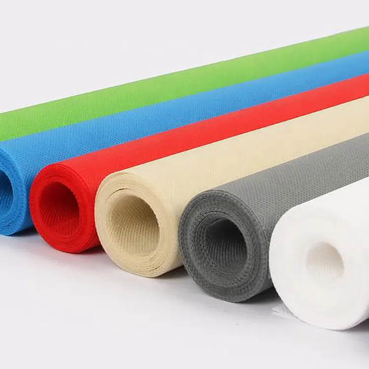 Tecido não tecido de Bangladesh de celulose 80gsm, material de tecido não tecido de fibra spondbond pp estoque barato para sacos 70gsm