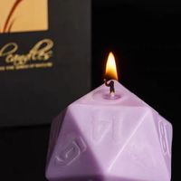 Xinshang Modèle 06 – Ensemble de dés en résine acrylique D20 de 55 mm pour jeux de table D&D, bords tranchants