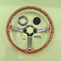 Leaders Universal PC Transparent 350mm Modification de voiture Volant JDM Volant de voiture Volant de sport
