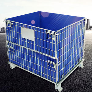 Folding Wire Mesh Cage <b>for</b> Warehouse <b>Storage</b> Cargo & <b>Storage</b> Equipment - Product Image 6