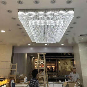 <span class=keywords><strong>Lustre</strong></span> Led moderne personnalisé K9 grand Foyer grand hôtel <span class=keywords><strong>Lustre</strong></span> en cristal - Product Image 6