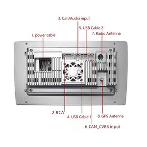 Radio portátil Universal para coche IPS 9 10 pulgadas pantalla táctil Radio Audio estéreo <span class=keywords><strong>Android</strong></span> coche reproductor Multimedia para coche Infiniti - Product Image 6