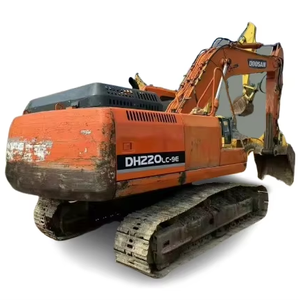Excavadora sobre orugas diesel de 20 toneladas DOOSAN usada a precio barato, en excelentes condiciones de trabajo con motor de núcleo y PLC a la venta - Product Image 1