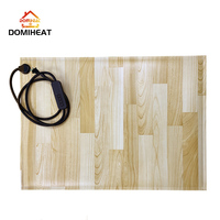 DOMIHEAT Tapete Calefactor para Mascotas de PVC para Interiores, Termostato Automático, Cama Calefactora Eléctrica para Perros y Gatos