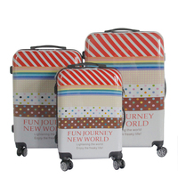 Valise de voyage à roulettes personnalisée, imprimée, durable et luxueuse, unisexe, en fer/aluminium, ensembles de bagages 20/24/28 pouces