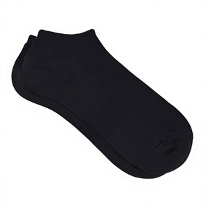 Ankle <b>Socks</b> Solid Color Breathable Knitted Cotton Men Women Casual Wear <b>Black</b> Gray White 4 Pairs - Product Image 4