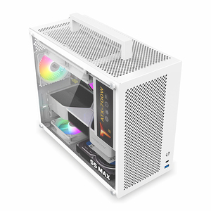 Gabinete para PC Fish Nest S5MAX, Acero Blanco, Placa Base M-ATX, Fuente de Alimentación SFX, Torre Media, Refrigeración Líquida, Lateral Transparente - Product Image 3