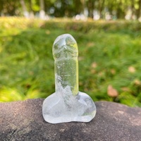 Cristaux naturels de 2 pouces en gros, pierres de guérison, mini pénis en cristal, pénis en cristal, dildo pour femmes, artisanat en pierres précieuses en forme de pénis