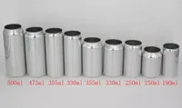 Canettes en aluminium pour boissons, 1 pièce, avec échantillon, faciles à ouvrir, pour 330ml, 355ml, 473ml, 500ml