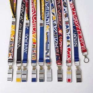 Customized Short Keychain <b>Lanyard</b> with Eagle Hook Carabiner and Woven Label Metal Keyholder Nylon <b>Lanyard</b> <b>for</b> <b>Keys</b> - Product Image 2