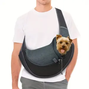 Sıcak satış ayarlanabilir evcil hayvan taşıyıcı çanta Sling omuz taşıyıcı köpek için uygun <span class=keywords><strong>Pet</strong></span> taşınabilir Satchel - Product Image 5