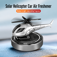 Diffuseur de parfum pour tableau de bord d'avion, ornement de décoration intérieure, désodorisant de voiture, hélicoptère rotatif en plastique à énergie solaire