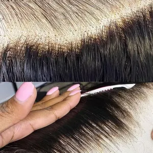 150% 220% שיער טבעי תחרה פרונטאלית פאות עבור נשים שחורות, סיטונאי שיער ברזילאי לא מעובד שיער Hd שקוף תחרה מול פאה ספק