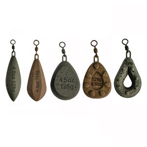 Premium Getextureerde Karper Loodzinkers Draaibare Drukknopen Bedekt Oppervlak Voor Karper Visgerei Accessoire Helikopter <span class=keywords><strong>Semi</strong></span>-Vaste Boorplatforms B06 - Product Image 1