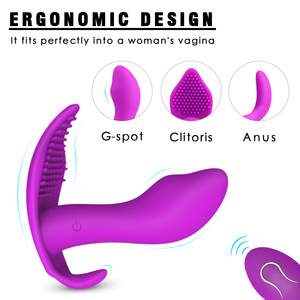 <b>Remote</b> <b>Control</b> Premium Silicone Clitoral <b>Vibrator</b> Purple Adult Stimulation Sex Wellness Product - Product Image 2