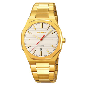 Reloj de pulsera octogonal con caja de acero y esfera verde - reloj de pulsera para hombre, estilo ejecutivo, para exportación, venta al por mayor y personalización - Product Image 2