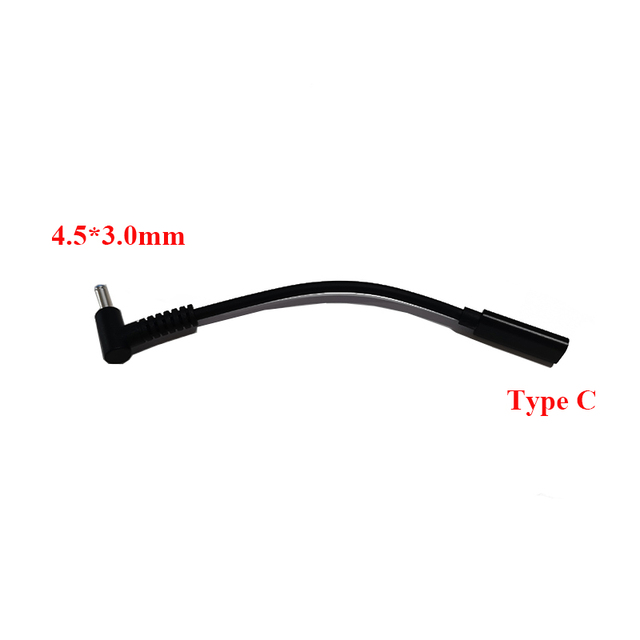 USB Type C Female to 4.5*3.0mm Blue Tip Male PD 65W Charging Power Supply Charger Converter Cable for Laptop Adapter