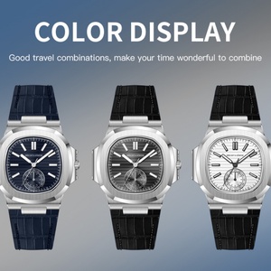 Men's Classic 5980 Watch Japan VH60 Movt Luminous AR Coating Sapphire Crystal Steel <b>Wristwatches</b> 50M Waterproof - Product Image 5