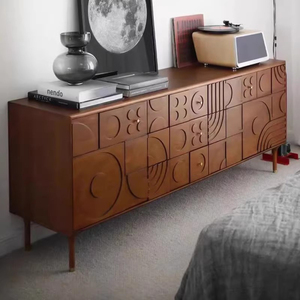 Hot Bán Rắn Gỗ Tủ Tủ Lưu Trữ Phẳng Nhà Hàng Tự Chọn Salon Ngăn Kéo Tủ Cho Nhà Ăn Đồ Nội Thất Phòng Khách - Product Image 3