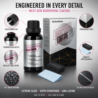 CarSusChem OEM 12H 7 Años 50ML Recubrimiento Cerámico de Borofeno para Detallado de Automóviles, Protección de Pintura de Coche, Motor, Yate, Super Brillo, Hidrofóbico
