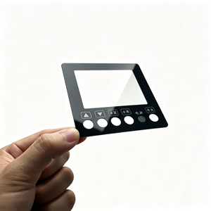 Autocollant personnalisé pour panneau de commande à membrane avec fenêtre d'affichage en PET PVC pour pompe à air, imprimé, thermocollant - Product Image 2