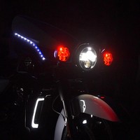 Système d'éclairage auxiliaire LED pour moto personnalisable, projecteur pour conduite nocturne, 280W JPAD J7H 7 lentilles, neuf, garantie 1 an