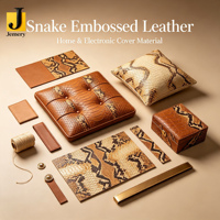 Cuir silicone gaufré serpent Jemery pour décoration automobile, matériau métallique extensible occultant, absorbant et imperméable, écologique
