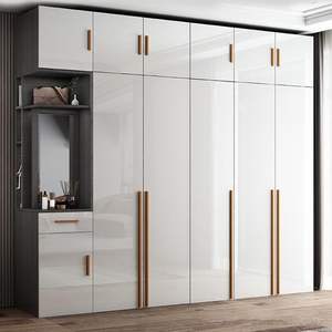 Armoire <span class=keywords><strong>coulissante</strong></span> de luxe moderne pour chambre à coucher, rangement de vêtements, armoire en MDF, armoires en bois, design simple, <span class=keywords><strong>placard</strong></span> moderne - Product Image 6