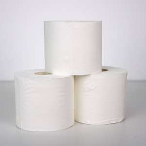 ทิชชู่เยื่อไม้บริสุทธิ์4ชั้นสีขาวสำหรับใช้ในห้องน้ำที่บ้าน - Product Image 1