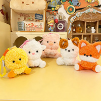 Peluche Cochon Super Douce et Mignonne avec Nœud, Décoration de Bureau Cartoon, Accessoire de Mode Kawaii, Anti-Stress, Coton PP et Maille, Cadeau d'Anniversaire Idéal