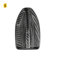 ShaSha sec véritable Fiber de carbone voiture intérieur accessoires voiture toit antenne couverture pour Ford Mustang GT 2024