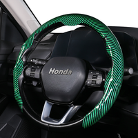 Housse de volant en fibre de carbone haute brillance, accessoires de voiture en cuir microfibre résistant à l'usure pour Honda Xadv 750