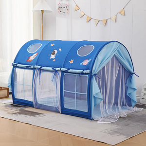 Tente de <span class=keywords><strong>lit</strong></span> de château anti-chute et anti-moustiques d'été intérieur en polyester jouet Playhouse inspiré <span class=keywords><strong>tipi</strong></span> pour garçons filles - Product Image 2