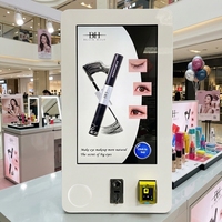 Distributeur automatique mural intelligent de 8 pouces avec mini-banque d'alimentation, écran tactile, fonction SDK pour cartes de crédit et codes QR, idéal pour les clubs