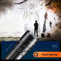 Linterna LED Profesional Personalizada con Zoom, 1400 Lúmenes, 1000M de Largo Alcance, para Caza y Camping, de Aleación de Aluminio, Impermeable