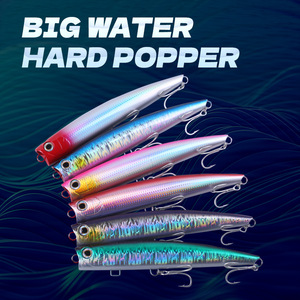 Aotuo - Señuelo de Pesca Tipo Popper, 66 g, 18 cm, 96 g, 22 cm, Cebo Artificial Duro con <span class=keywords><strong>Escamas</strong></span> Láser para Pesca de Lubina en Agua Salada - Product Image 3