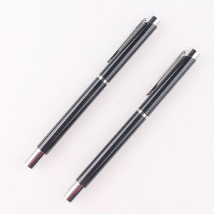 Best Selling Luxury Wholesale Slim Metal Gel <b>Pen</b> With Custom Logo Parker Black Ink Fillable <b>Refill</b> Printing - Product Image 1