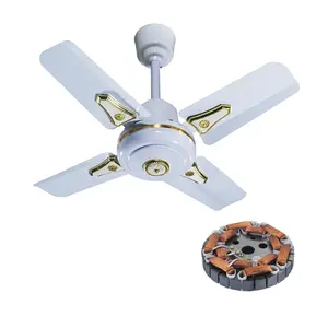 Africa Ivory Coast 24 inch AC Type Small Mini Metro Orient Short Iron Blades Ceiling Fan with 800 RPM to Nigeria