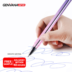 Genvana văn phòng phẩm bán buôn morandi bóng <span class=keywords><strong>Stylus</strong></span> bền vật liệu nhựa dầu Gel đầy màu sắc 0.5mm ống tiêm Hình Bút Bi - Product Image 2