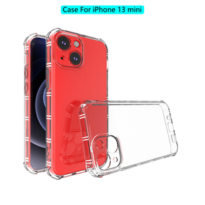 เคสโทรศัพท์มือถือแบบใส TPU Soft Gel ป้องกันเลนส์กล้องแบบ 3D Airbag ป้องกัน 360 องศา สำหรับ iPhone 13 Mini - Product Image 6