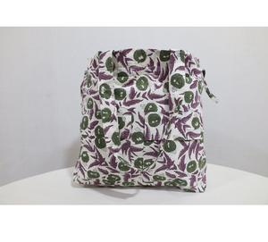Bolsa Estampada a Mano con Motivos Artesanales Indios Atemporales, Tejido Ligero y Duradero para Uso Diario, Procedente de la India - Product Image 6
